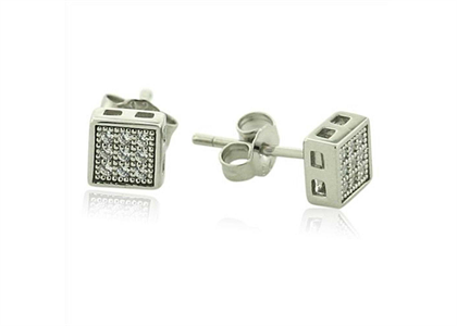 Micro Pave Fashion Stud Earring